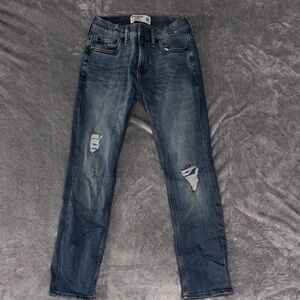 Abercrombie Kids Distressed Blue Jeans
